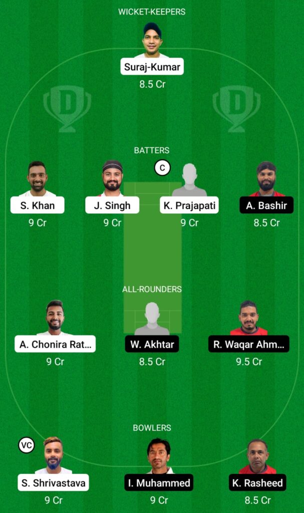 QUT vs AZA Dream11 Prediction, Fantasy Cricket Tips, Dream11 Team, Oman D10, 2022