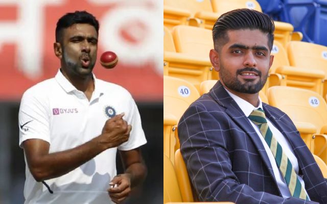 Ravichandran Ashwin and Babar Azam. (Photo Source: Twitter)