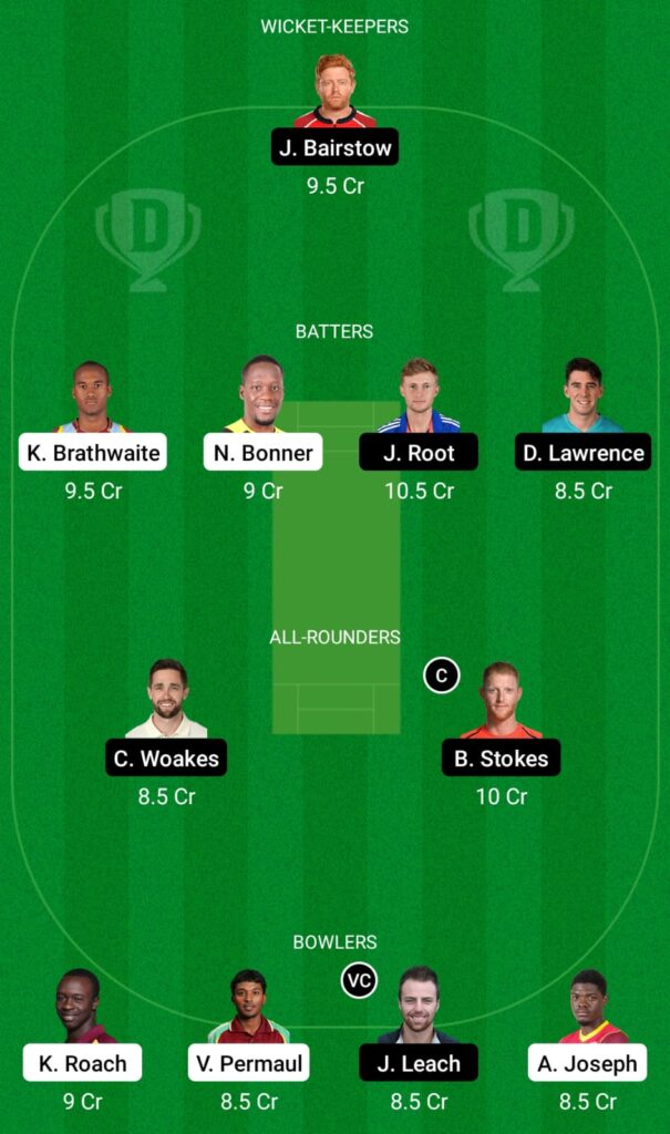 WI vs ENG Dream11 Prediction, Fantasy Cricket Tips, Dream 11 Team, England tour of West Indies, 2022