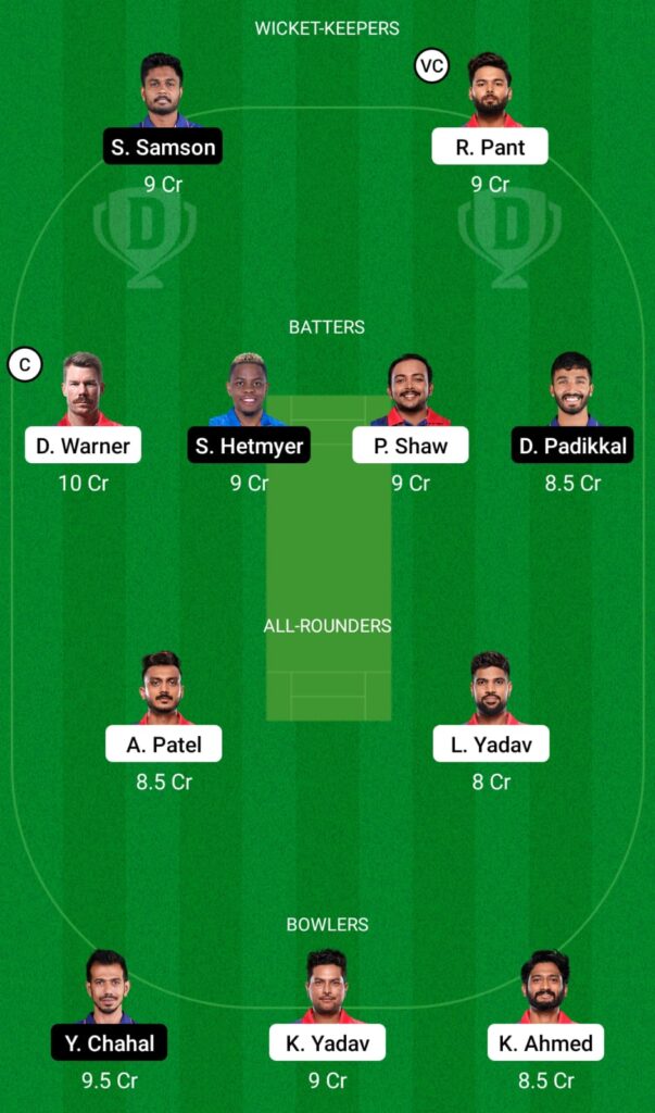 DC vs RR Dream11 Prediction, Fantasy Cricket Tips, Dream11 Team, IPL 2022