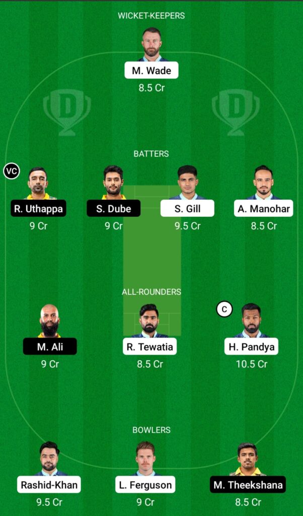 GT vs CSK Dream11 Prediction, Fantasy Cricket Tips, Dream11 Team, IPL 2022