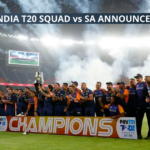 Indian T20I Squad vs South Africa
