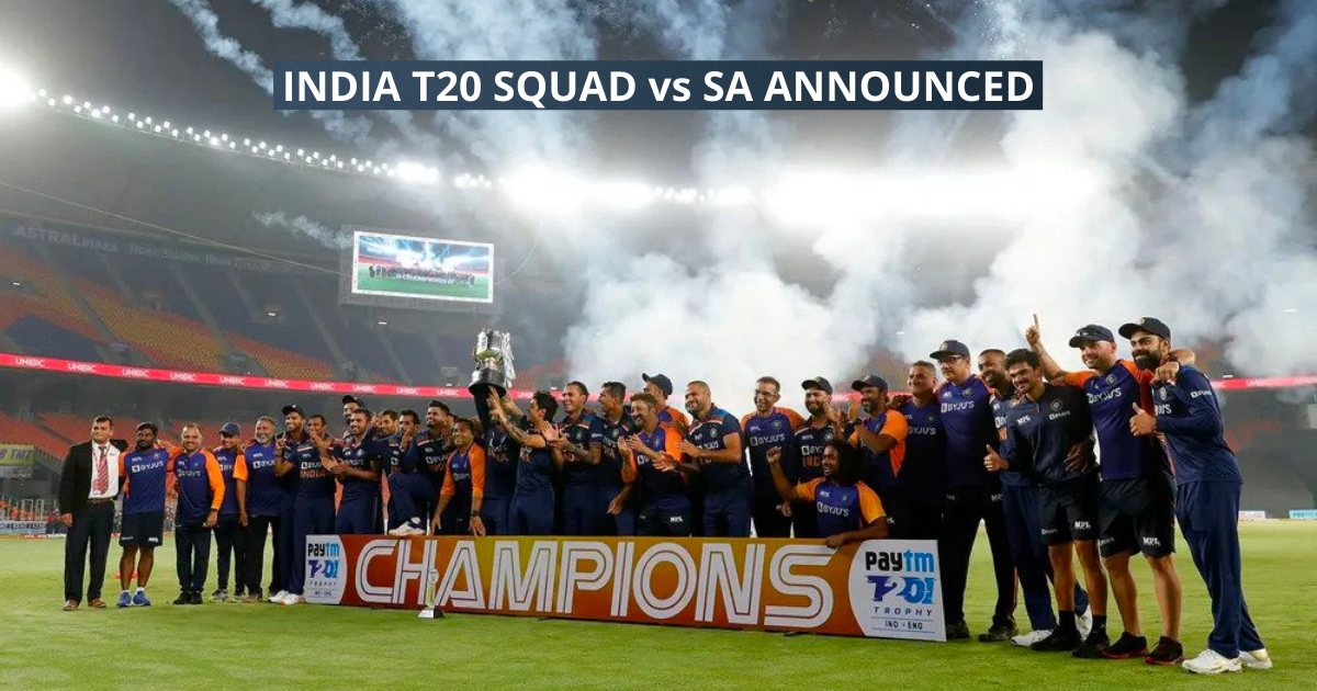 Indian T20I Squad vs South Africa