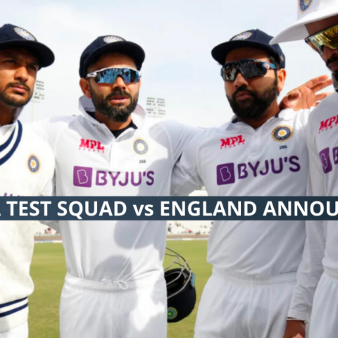Indian Test Squad vs England