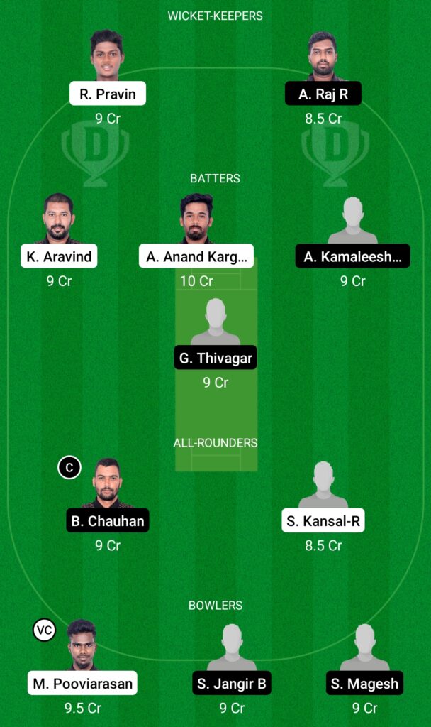 AVE vs KGS Dream11 Prediction, Fantasy Cricket Tips, Dream11 Team, BYJU’S Pondicherry T10 2022