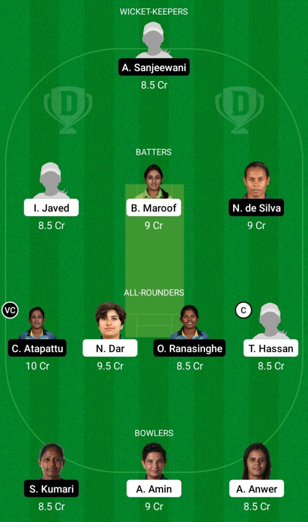 PK-W vs SL-W Dream11 Prediction, Fantasy Cricket Tips, Dream11 Team, Sri Lanka Women tour of Pakistan, 2022