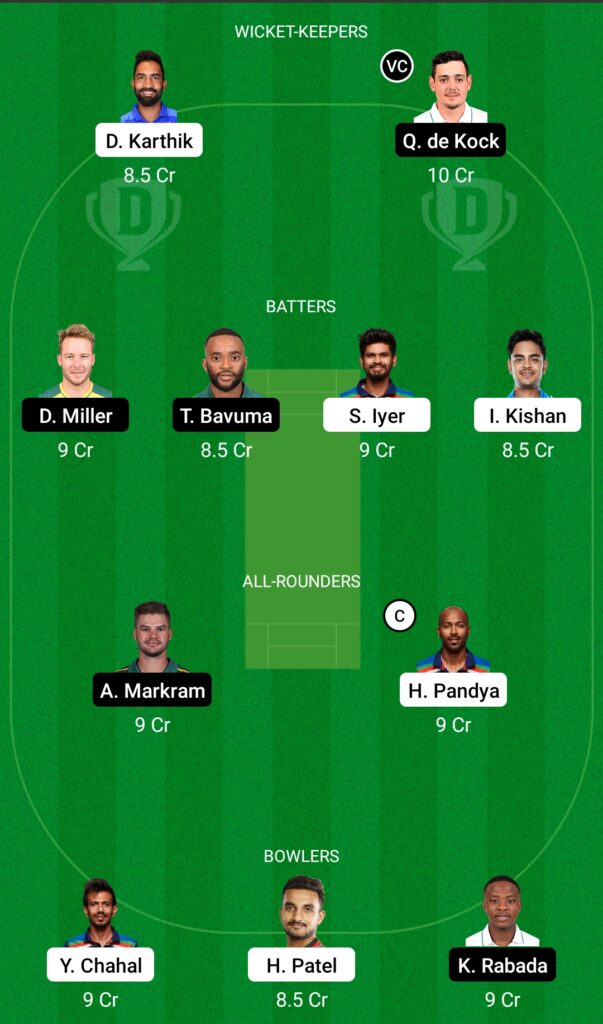 IND vs SA Dream11 Prediction, Fantasy Cricket Tips, Dream11 Team, South Africa tour of India, 2022