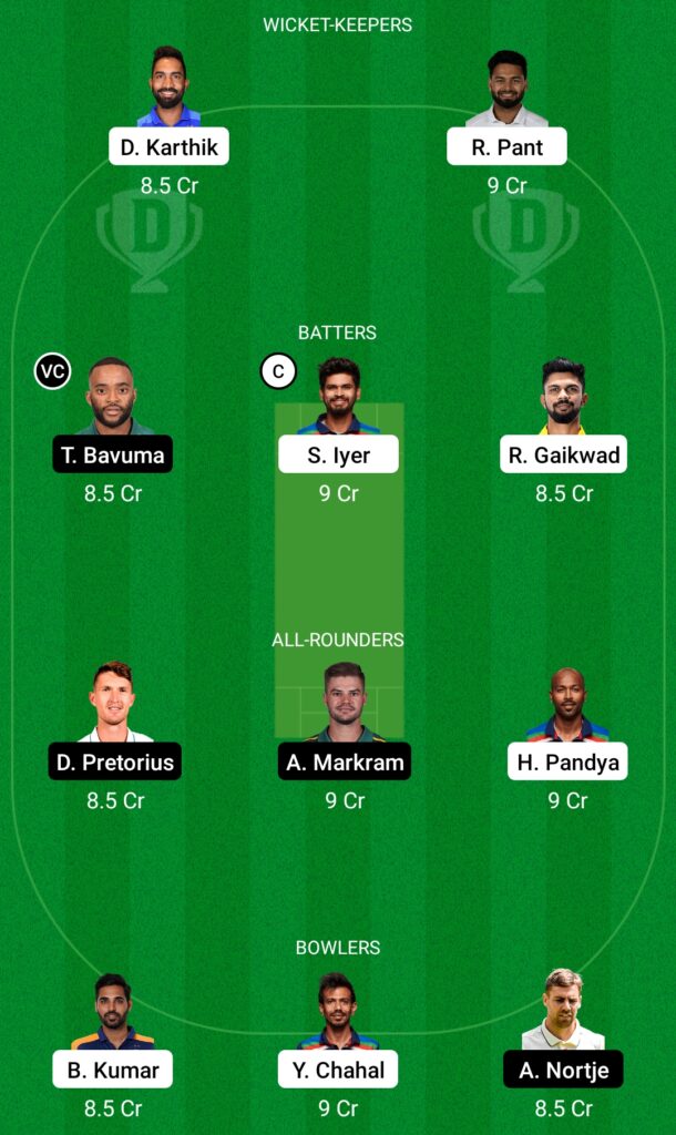 IND vs SA Dream11 Prediction, Fantasy Cricket Tips, Dream11 Team, South Africa tour of India, 2022