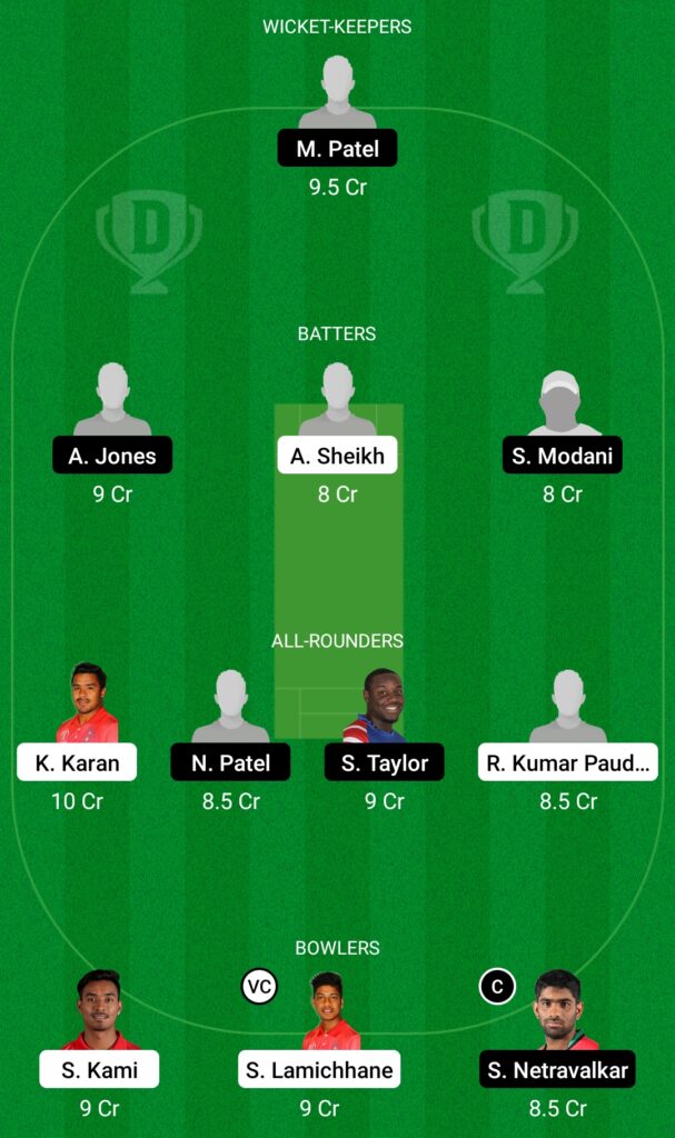 NEP vs USA Dream11 Prediction, Fantasy Cricket Tips, Dream11 Team, CWC League-2 One-Day