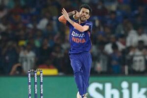 Yuzvendra Chahal in action during 2nd T20I against South Africa in Cuttack (BCCI Photo)