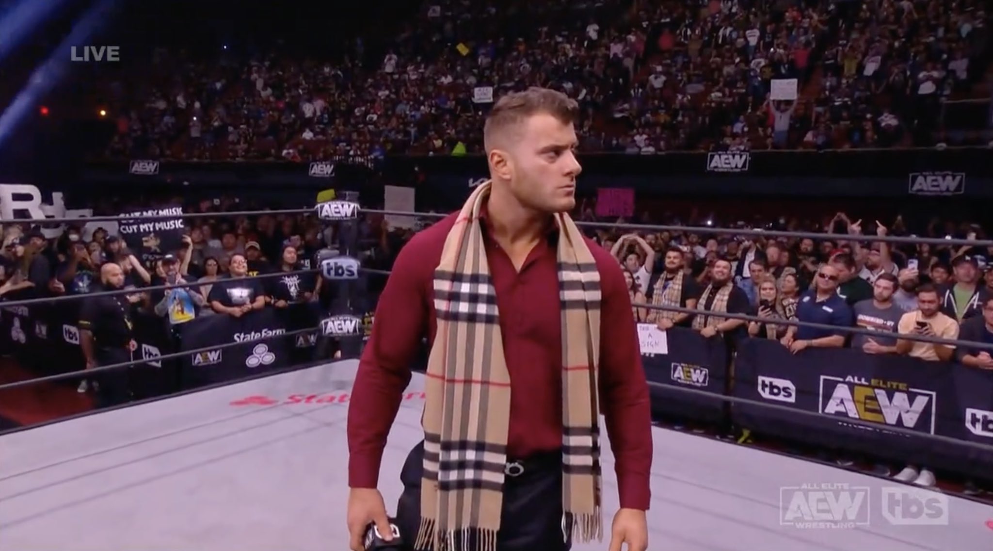 Good guy MJF gives his best friend Adam Cole an All In title shot   Cageside Seats