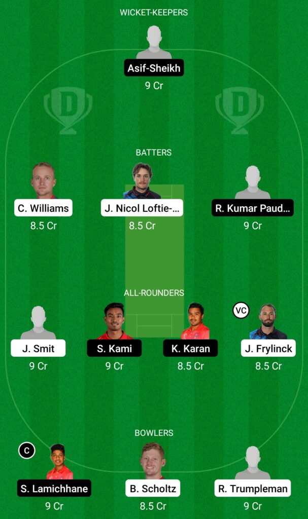 NAM vs NEP Dream11 Prediction, Fantasy Cricket Tips, Dream11 Team, CWC League-2 One-Day