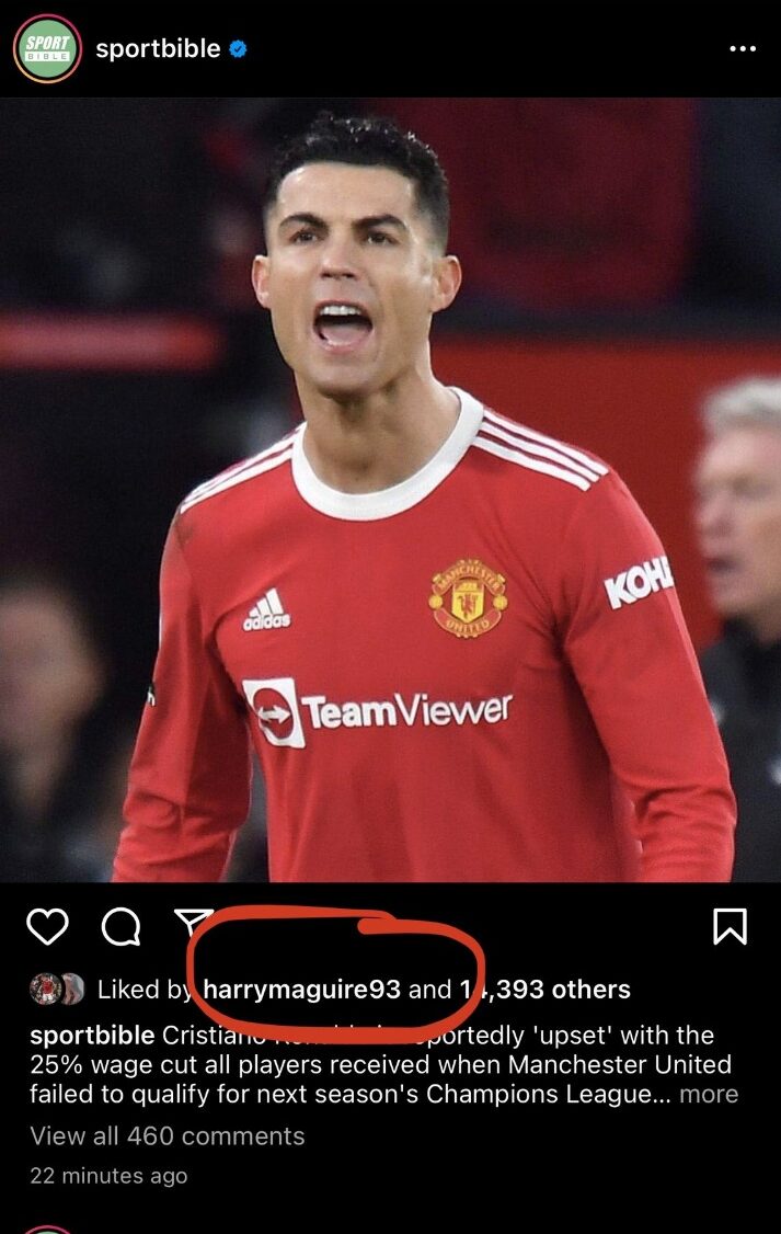 Harry Maguire, Cristiano Ronaldo