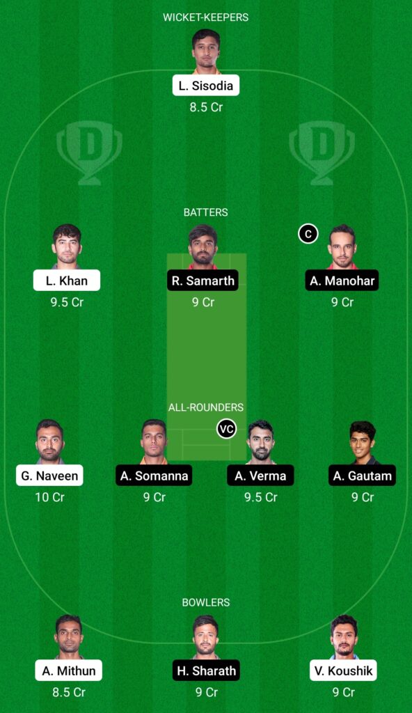 HT vs MU Dream11 Prediction Fantasy Cricket Tips Dream11 Team Karnataka Premier League