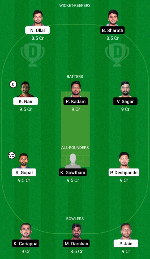 MW vs SS Dream11 Prediction Fantasy Cricket Tips Dream11 Team Shriram Maharaja Trophy KSCA T20 