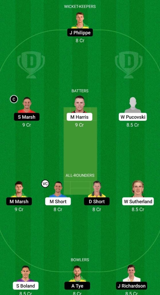 VCT vs WAU Dream11 Prediction Fantasy Cricket Tips Dream11 Team Australian One-Day Cup 