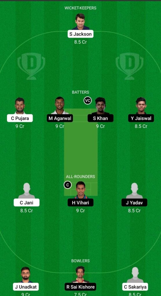 SAU vs ROI Dream11 Prediction Fantasy Cricket Tips Dream11 Team Irani Cup 