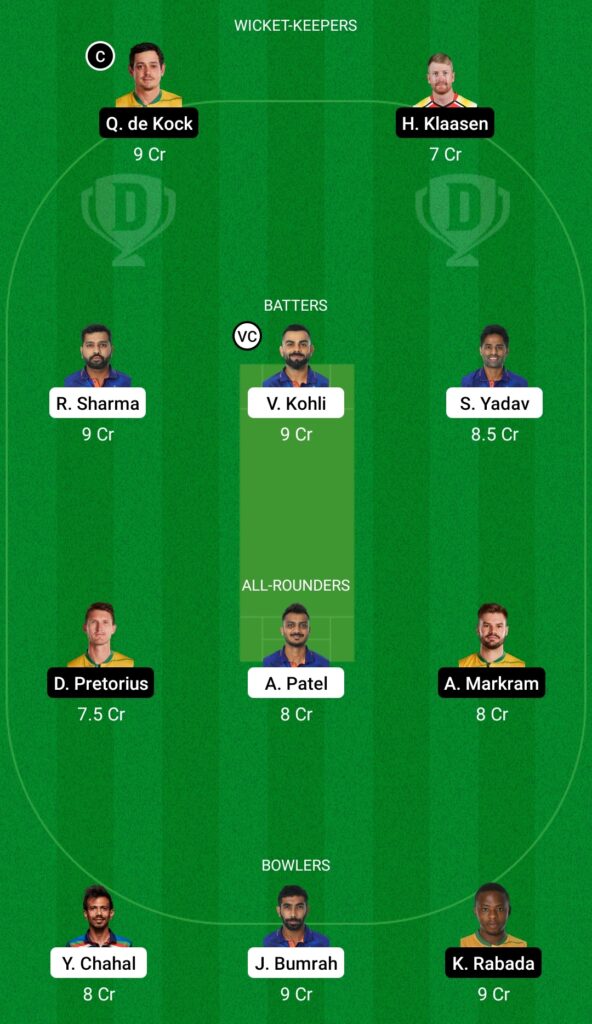 IND vs SA Dream11 Prediction Fantasy Cricket Tips Dream11 Team South Africa Tour of India 