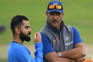 Ravi Shastri and Virat Kohli (PC- Twitter)