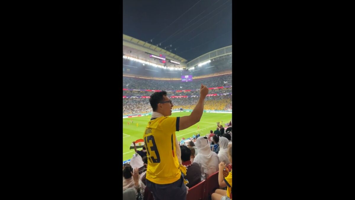 2022 FIFA World Cup: Watch As Ecuador Fan Surrounded By Qatar Fans Taunt Them With 'Money' Jibe