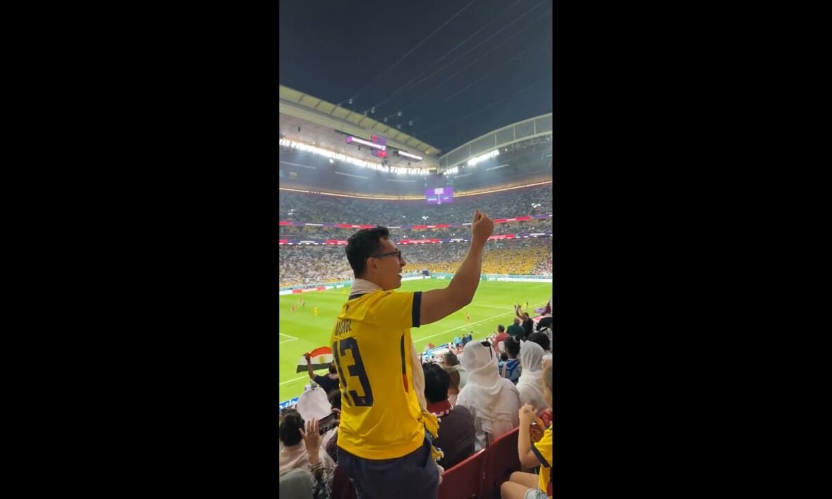 2022 FIFA World Cup: Watch As Ecuador Fan Surrounded By Qatar Fans Taunt Them With 'Money' Jibe
