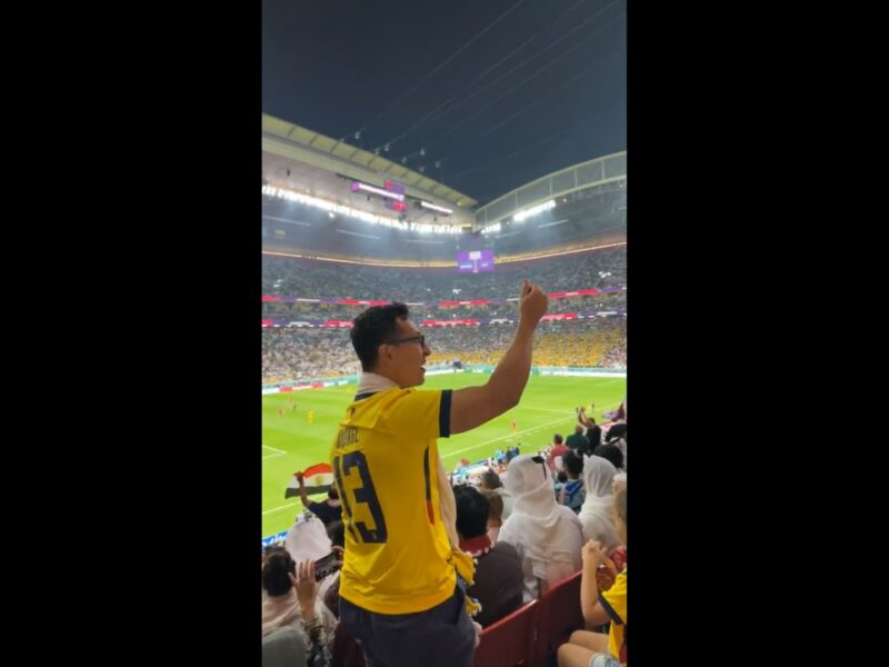 2022 FIFA World Cup: Watch As Ecuador Fan Surrounded By Qatar Fans Taunt Them With 'Money' Jibe