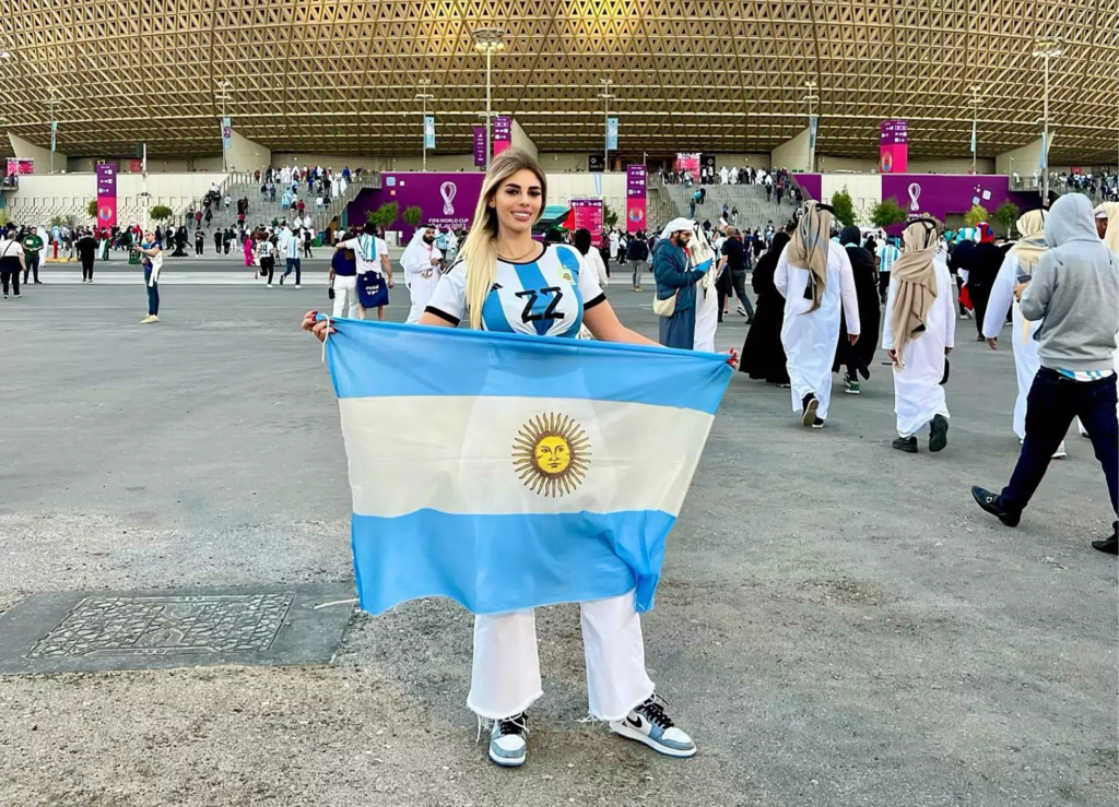 2022 FIFA World Cup: Female Argentina Fan Who Went Topless During The