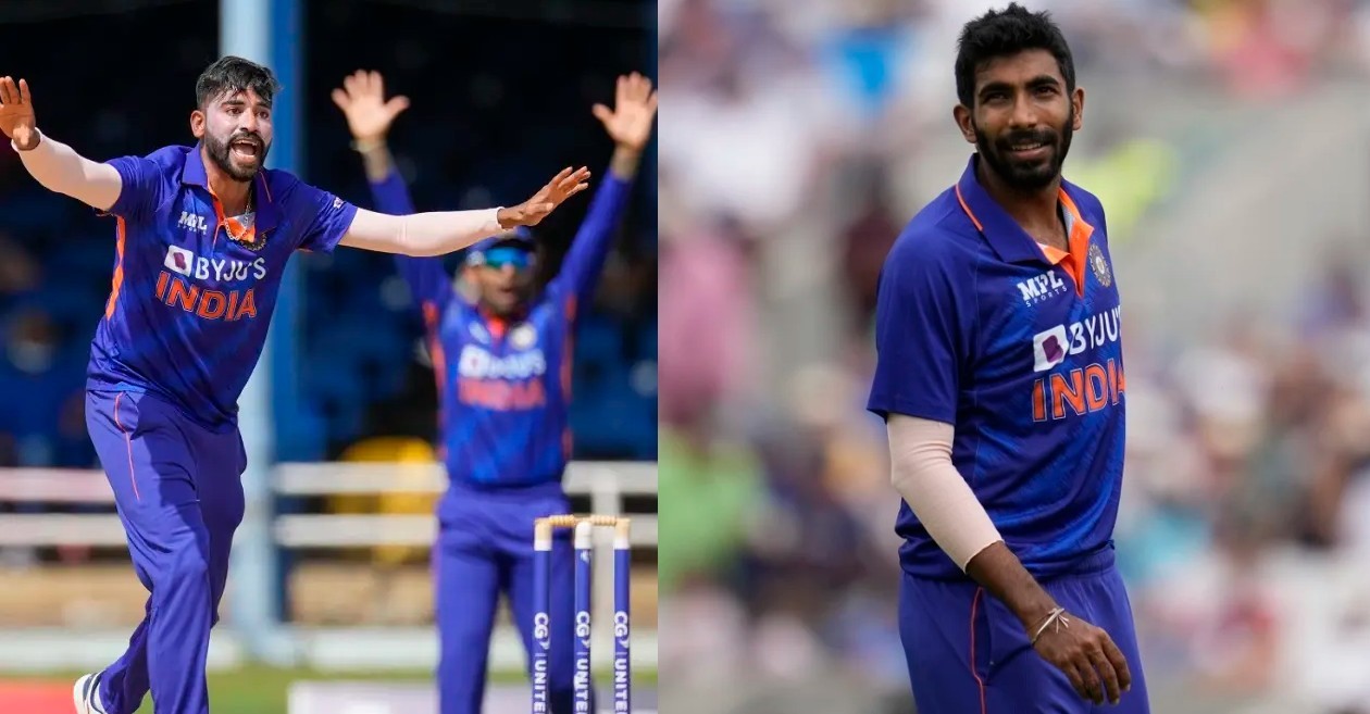 Mohammed Siraj, Jasprit Bumrah (Image Source: Twitter)