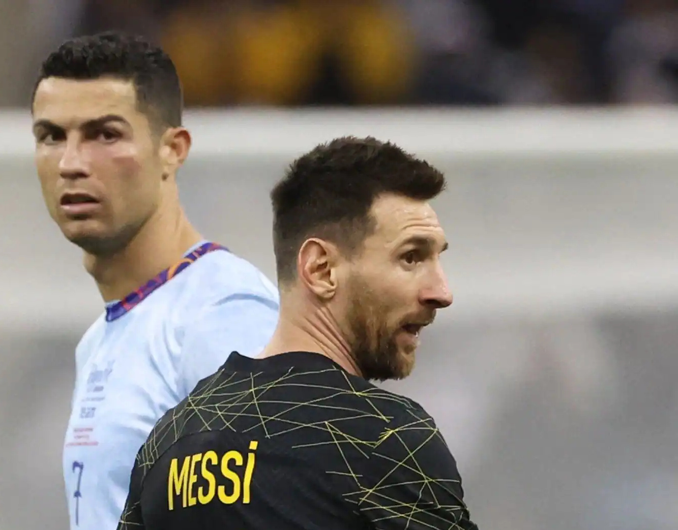 Video Footage Of 'Goats Reunion' As Cristiano Ronaldo Greets Messi, Mbappe And Neymar In Riyadh Goes Viral 2 Cristiano Ronaldo