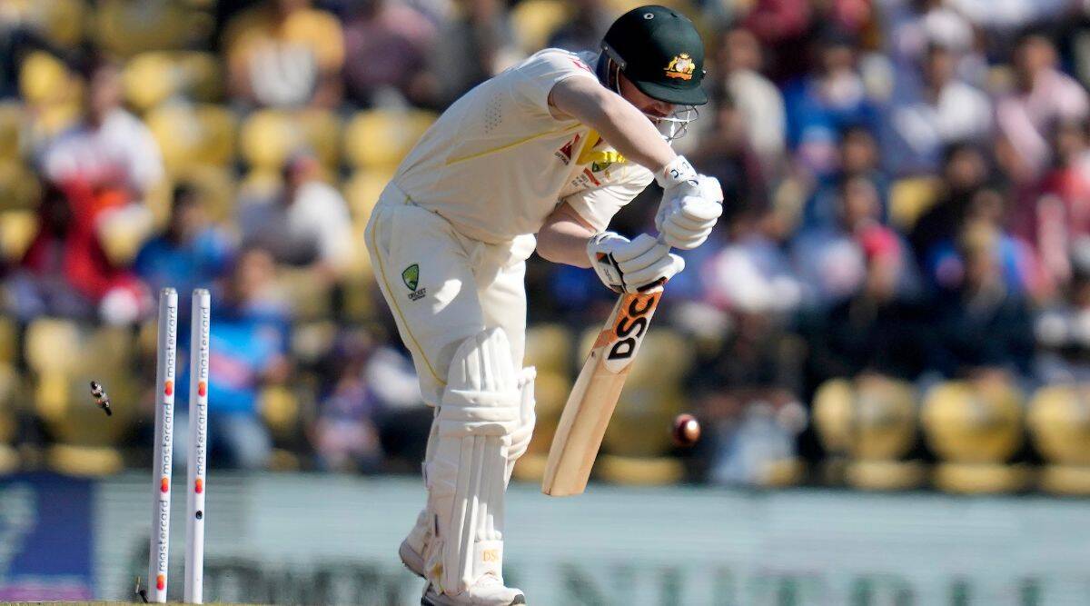 David Warner in recent Test series in India