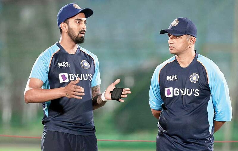 Rahul Dravid and KL Rahul. PC- BCCI