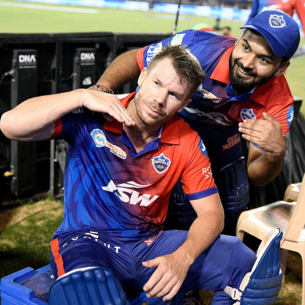 David Warner and Rishabh Pant