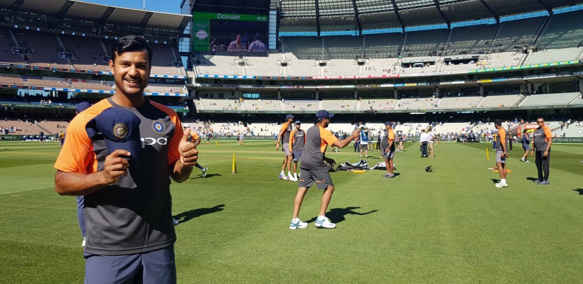 Mayank Agarwal in his Debut Test