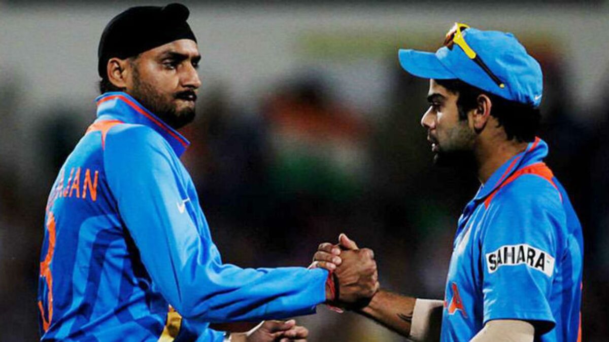 Harbhajan Singh and Virat Kohli