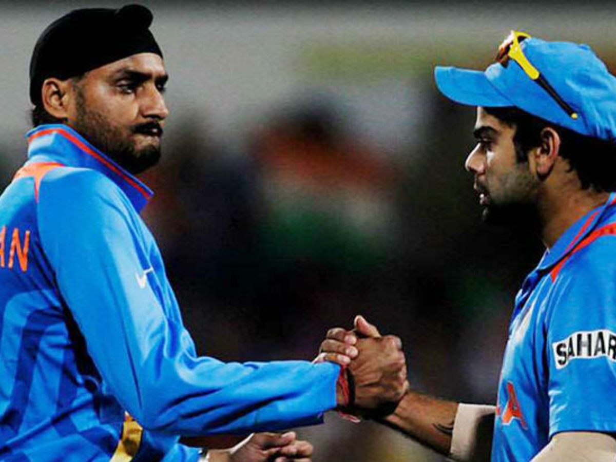 Harbhajan Singh and Virat Kohli
