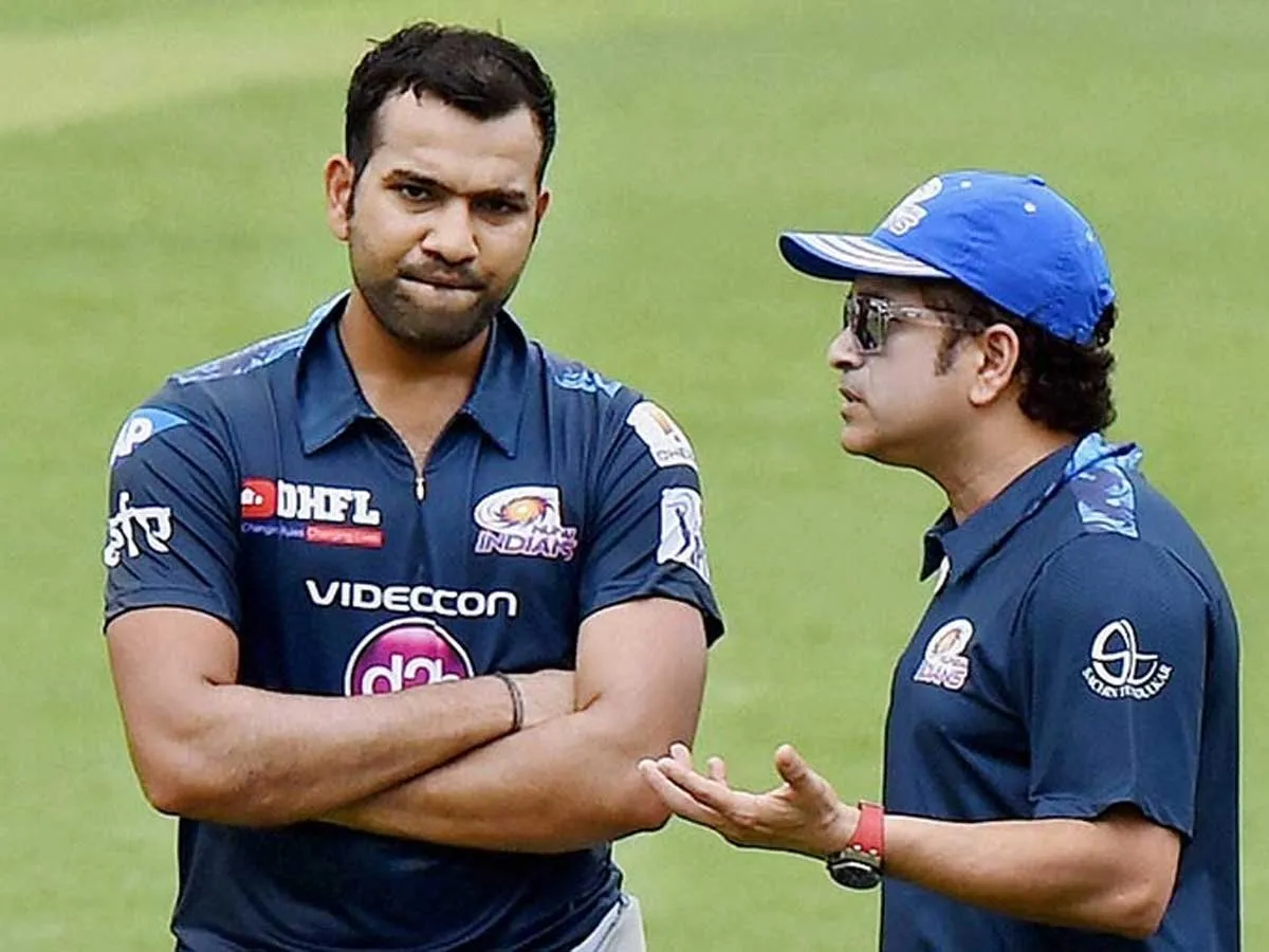 Sachin Tendulkar and Rohit Sharma