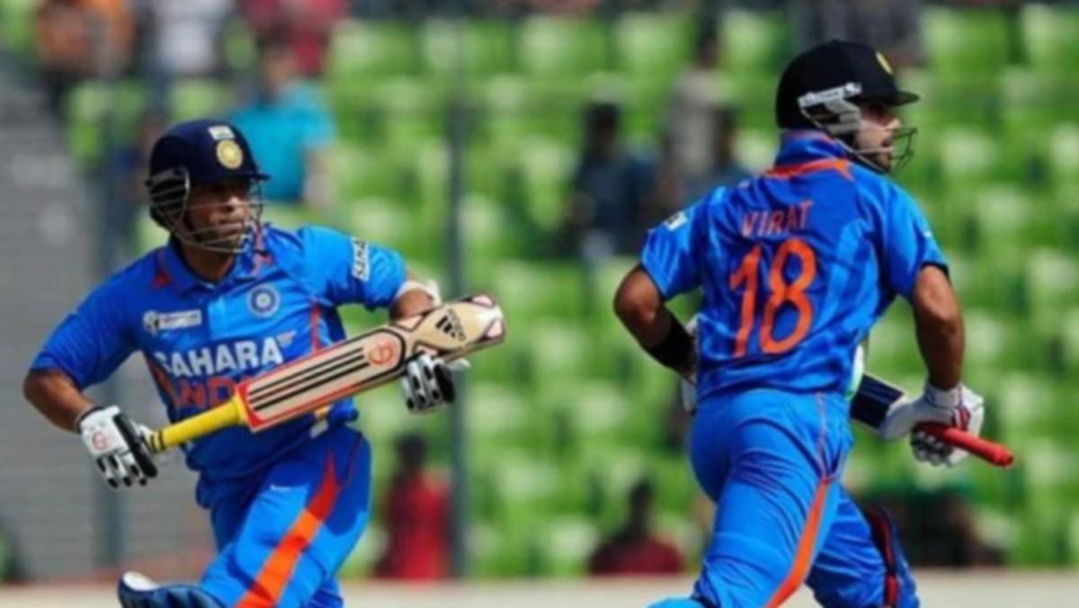 Sachin Tendulkar and Virat Kohli