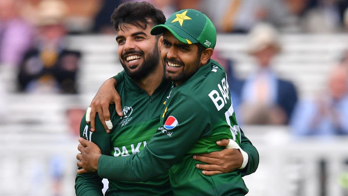 Shadab Khan and Babar Azam