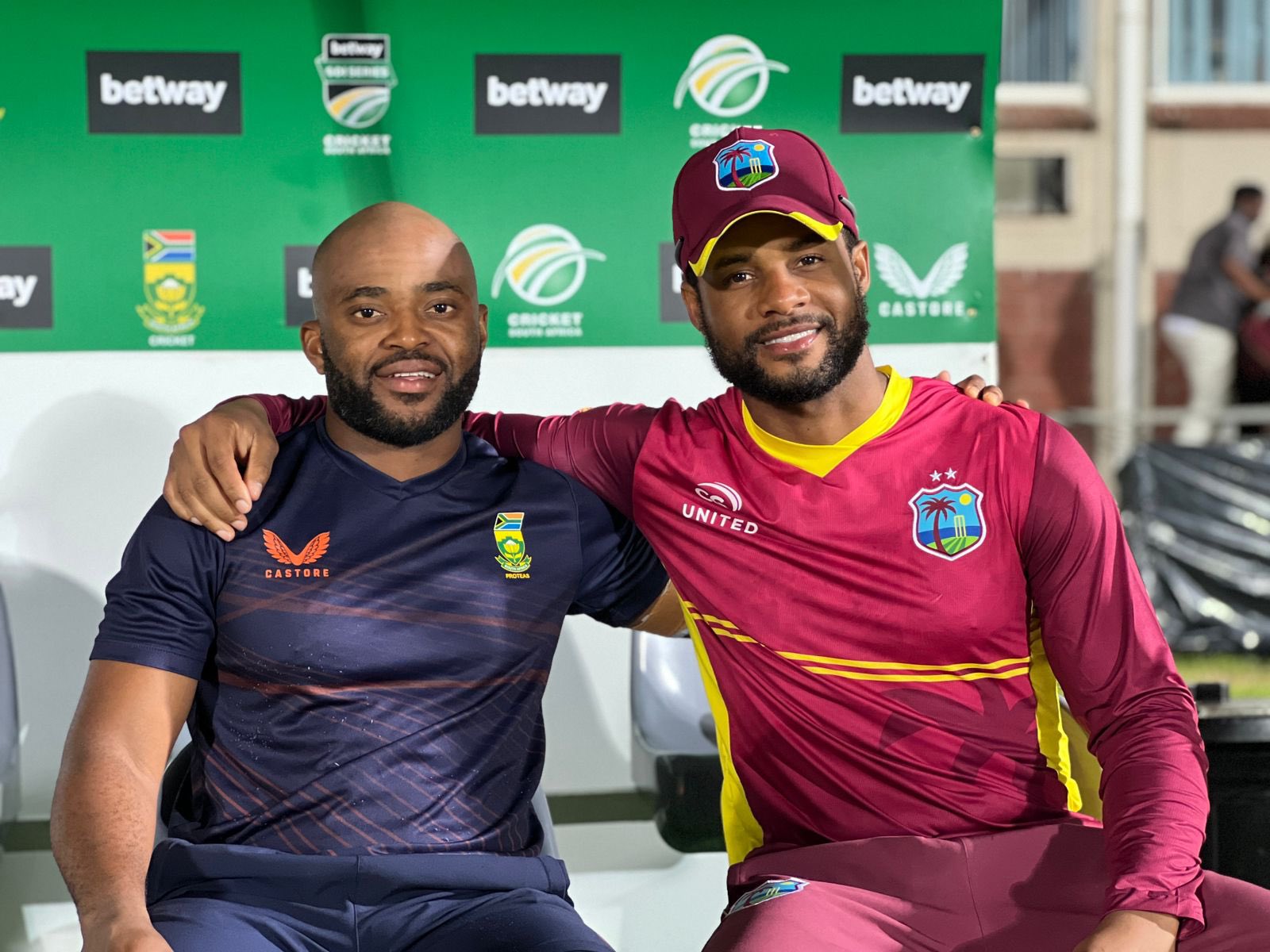 Shai Hope and Temba Bavuma