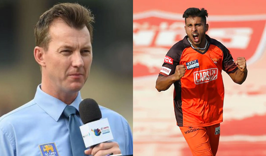 Umran Malik and Brett Lee