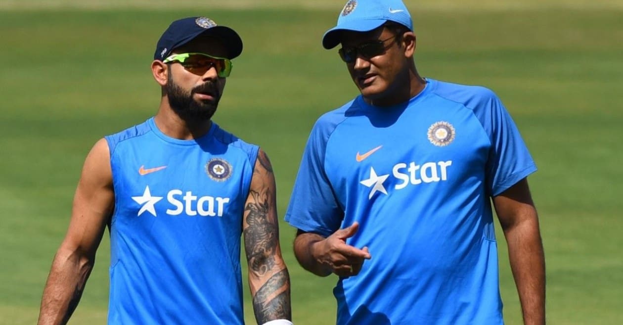 Virat Kohli and Anil Kumble