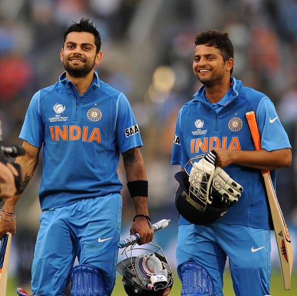 Virat Kohli and Suresh Raina