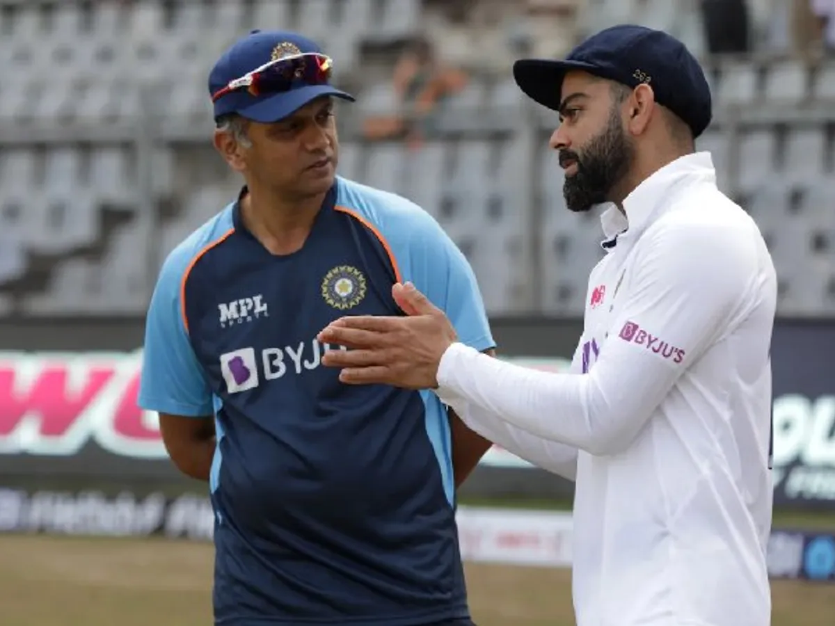 Virat Kohli and Rahul Dravid
