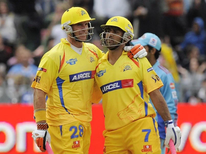 MS Dhoni and Matthew Hayden