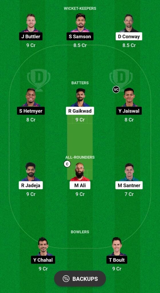 CSK vs RR Dream11 Prediction