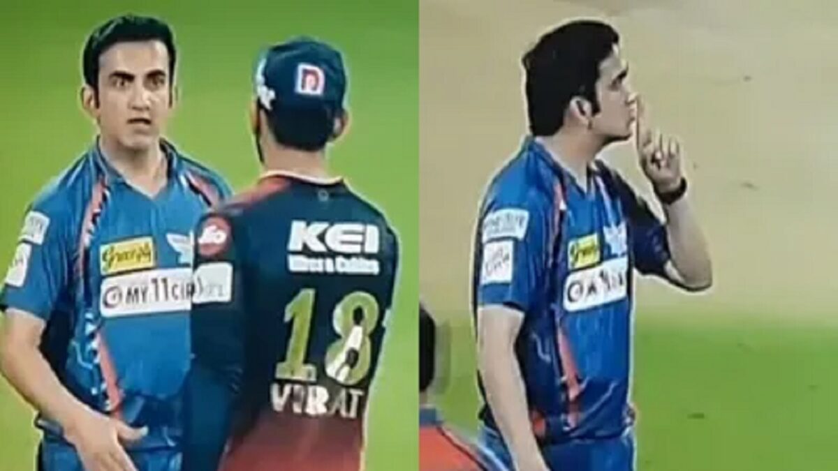 Gautam Gambhir and Virat Kohli in RCB vs LSG