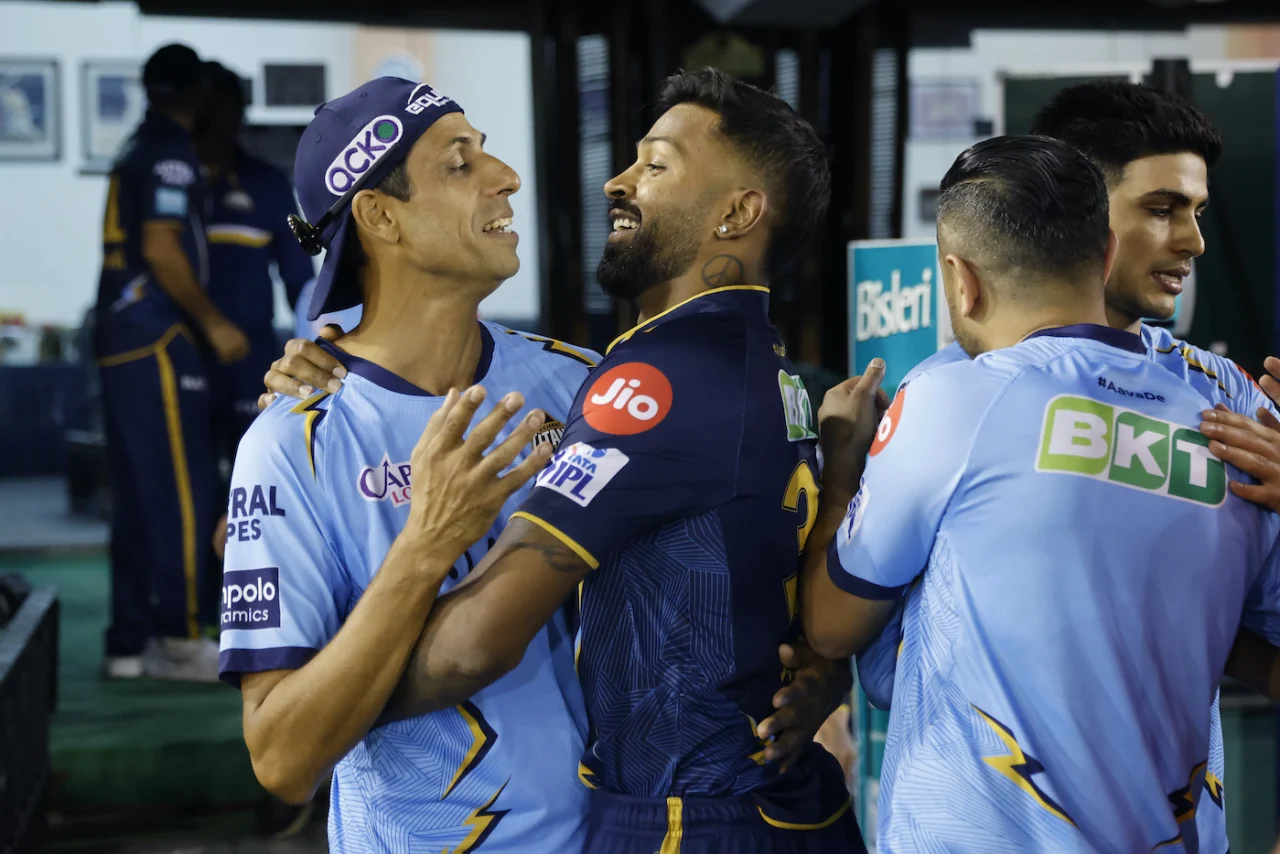 Ashish Nehra and Hardik Pandya