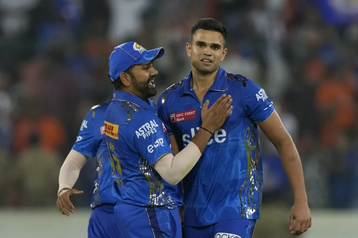 Rohit Sharma and Arjun Tendulkar in IPL 2023