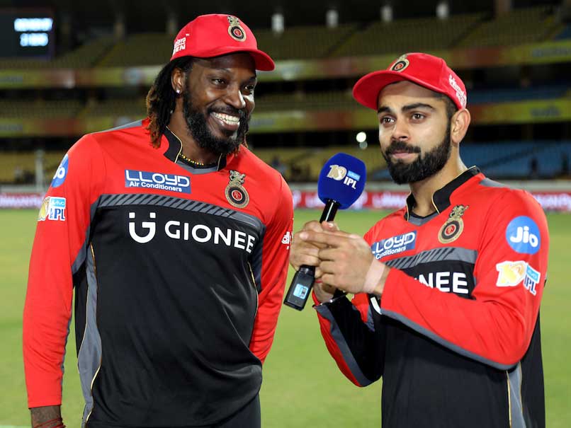 Chris Gayle and Virat Kohli