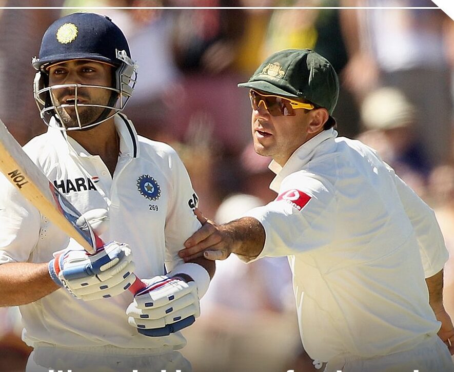 Virat Kohli and Ricky Ponting in 2012 BGT 